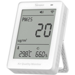 Sonoff Senzor pentru calitatea aerului Smart SAWF-087, Wi-Fi, Control vocal, Matter