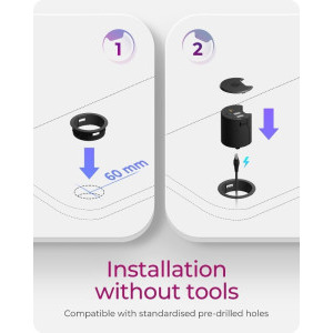 Icy Box IB-HUB1407 In-Desk USB Charger