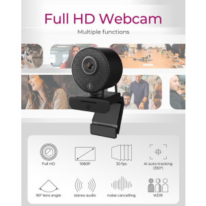 Icy Box IB-CAM501-HD, FHD, USB, Black