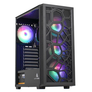 Gaming ZMEU Essential Plus, AMD Ryzen 5 PRO 8600G 4.3GHz, 8GB DDR5, 500GB SSD, Radeon 760M with Ryzen AI, Iluminare RGB