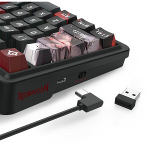 Redragon Artemis Pro Anime AK RGB Black/Red Yellow Linear Switch Mecanica