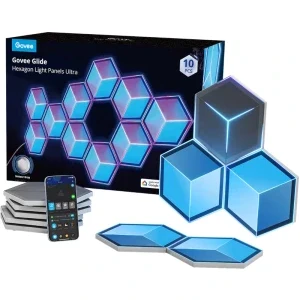 Govee Panou LED RGB Smart h606ac81, Wi-Fi, Bluetooth, 7 buc