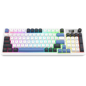 Redragon Galatin Pro RGB White/Blue Mambo Switch Mecanica
