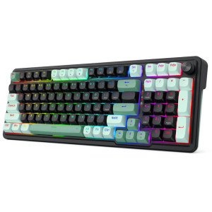 Redragon Eisa Magnetic RGB Black/Green  Clossed Buttom Pink Switch Mecanica