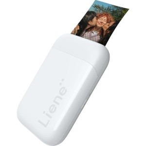 Liene Pearl K100 White, Termica, Color, 50 x 76 mm, Bluetooth + 5 coli hartie foto ZINK