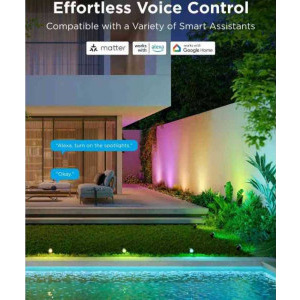 Govee Spoturi LED RGB Smart H7093311, 24 W, 750 lumeni, IP67, Wi-Fi, Bluetooth