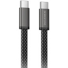 Cablu de date / adaptor Borofone BX124, USB-C Male la USB-C Male, 60 W, 1 m, Black