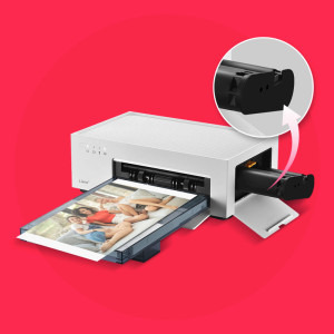Liene Amber M100, Termica, Color, 100 x 148 mm, Wi-Fi + 20 coli hartie foto + 1x cartus ribbon