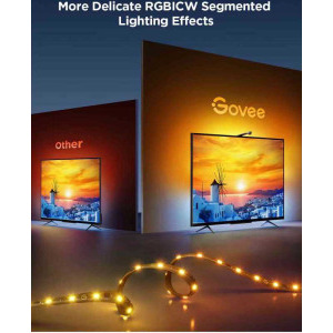 Govee Banda LED pentru TV RGB Smart H60973D1, Wi-Fi, Bluetooth, 2.4 m, diagonala 40-50 inch