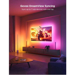 Govee Banda LED pentru TV RGB Smart H60973D1, Wi-Fi, Bluetooth, 2.4 m, diagonala 40-50 inch