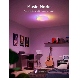 Govee Plafoniera LED RGB Smart H60A6C01, 24 W, 4300 lumeni, 2700K-6500K, Wi-Fi, Bluetooth