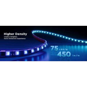Govee Banda LED pentru TV RGB Smart H8604C12, Wi-Fi, Bluetooth, AI Sync Box 2, diagonala 55-65 inch