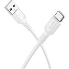 Cablu de date / adaptor Borofone BX116, USB Male la USB-C Male, 1 m, White