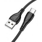 Cablu de date / adaptor Borofone BX121, USB Male la USB-C Male, 1 m, Black