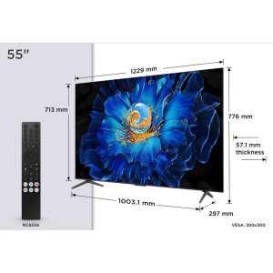 TCL Smart TV QD-MiniLED 55C6KS Seria C6KS 139cm 4K UHD HDR