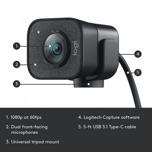 Logitech StreamCam, FHD, USB-C, Graphite