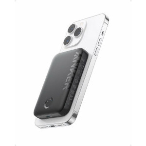 Anker 321 MagGo, Magnetica Wireless, 5000 mAh, USB-C, pentru seria iPhone 12/13/14, Black