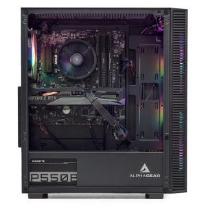 Gaming ZMEU Legendar Max, AMD Ryzen 5 5600 3.5GHz, 16GB DDR4, 500GB SSD, RTX 3050 8GB GDDR6, Iluminare RGB