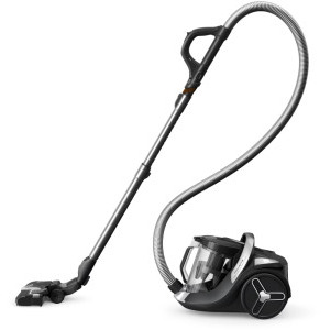 Rowenta Green Force Cyclonic EffiTech+ RO7C66EA, fara sac, 500W, 2.5L, Negru/Argintiu