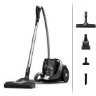Aspirator Rowenta Green Force Cyclonic EffiTech+ RO7C66EA, fara sac, 500W, 2.5L, Negru/Argintiu