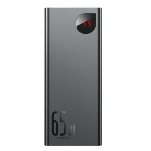 Baseus Adaman, 20000 mAh, 65W, Black, Power Delivery 3.0, QC 4.0, posibilitate incarcare laptop