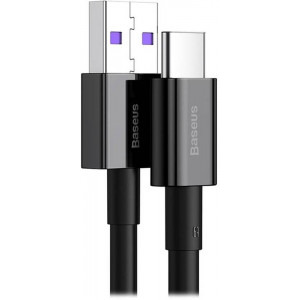 Baseus Superior, CATYS-A01, USB Male la USB-C Male, 2 m, Black, amperaj maxim suportat 6A