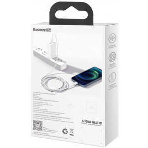 Baseus Superior, CALYS-C02, USB Male la Lightning Male, 2 m, White