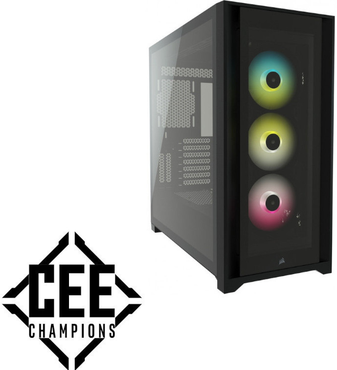 PC Gaming Behemoth Powered By Corsair ICUE, Intel i9 11900KF 3.5GHz, 32GB DDR4, 2TB SSD + 250GB SSD, RTX 3080 Ti 12GB GDDR6X, Iluminare iCUE RGB, Windows 11 Home preinstalat (Game Ready)