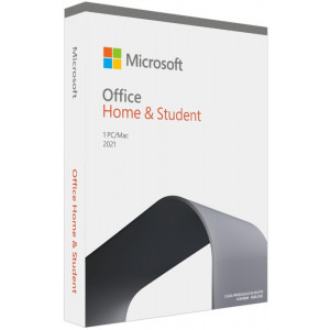 Microsoft Office Home and Student 2021 64-bit, Engleza, Medialess Retail