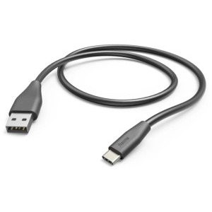 Hama USB tip A 2.0 Male la USB-C 2.0 Male, 1.5 m, Negru