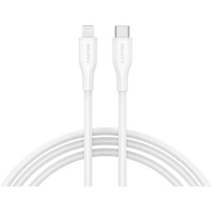 Cablu de date / adaptor Canyon USB-C Lightning la USB-C Male, 1 m, White