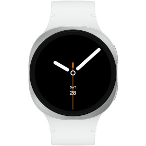 Samsung Galaxy Watch 8, 44 mm, Silver, Wi-Fi, Bluetooth, GPS, NFC, Rezistent la apa