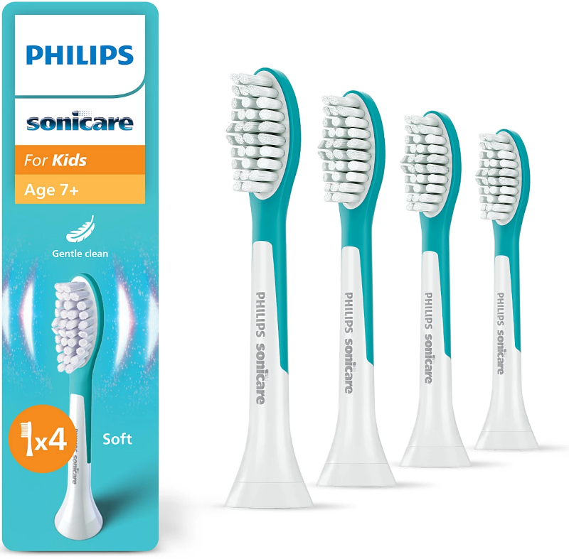 Philips Sonicare Rezerve periuta de dinti electrica Kids Standard HX6044/90 Alb, 4 buc