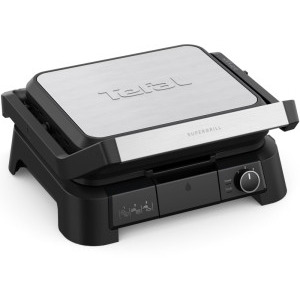 Tefal Gratar electric SuperGrill 3-in-1 GC510DE0, 2000W, Negru/Argintiu