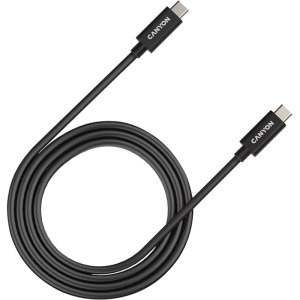 Canyon USB-C Male - USB-C Male, 1 m, Black