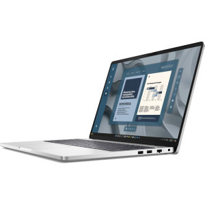 DELL 16'' Pro 16 PC16255, FHD+, Procesor AMD Ryzen™ Al 7 350 (16M Cache, up to 5.0 GHz), 16GB DDR5, 512GB SSD, AMD Radeon 860M, Win 11 Pro, Platinum Silver, 3Yr ProSupport