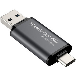 TeamGroup 2-in-1 64GB USB 3.2/USB-C 3.1 negru