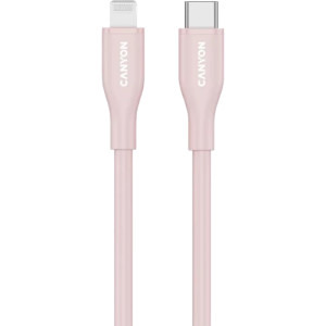 Canyon USB-C Male la Lighting Male, MFi, 1 m, Pink