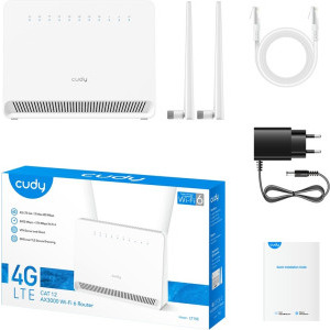 CUDY LT15E, AX3000, Dual-Band, 4G LTE, WiFi 6