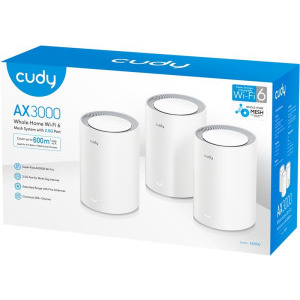CUDY 2.5Gigabit M3000 AX3000 Dual-Band WiFi 6 3buc