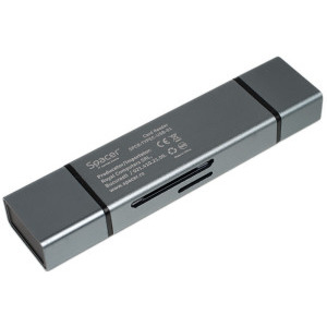 Cititor carduri Spacer SPCR-TYPEC-USB-01, 4-in-1 USB 2.0/USB-C