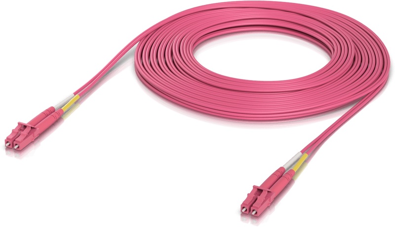 Cablu retea Ubiquiti OM4 Duplex LC UPC Fiber Patch Cable 10m Rose