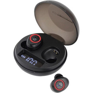 Casti Esperanza In-Ear, EH236K TWS, Bluetooth 5.0, Black
