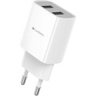 Incarcator retea Lamtech Travel Wall Charger, 2x USB, 2.1A, White