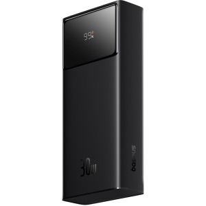 Baterie externa Baseus Star-Lord Digital, 30000 mAh, 2x USB, 1x USB-C, 30 W, Display, Black