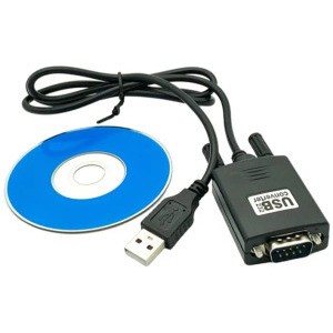 Cablu periferice Spacer SPA-USB-RS232 USB tip A 2.0 Male la Serial 9 pin Male, 0.3 m, Negru