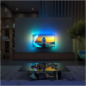Philips Smart TV 55OLED820/12 Seria OLED820/12 139cm 4K UHD HDR Ambilight pe 3 laturi
