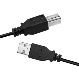 Cablu periferice Logilink CU0008B, USB tip A 2.0 Male la USB tip B Male, 3 m, Negru