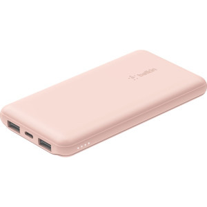 Baterie externa Belkin BoostCharge 10000 mAh, 2x USB, 1x USB-C, Pink
