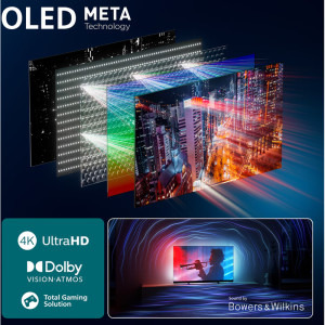 Philips Smart TV 77OLED910/12 seria OLED910/12 194cm 4K UHD HDR Ambilight pe 4 laturi